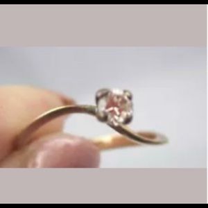 SOLD-14K Yellow Gold & Diamond Ring Sz7